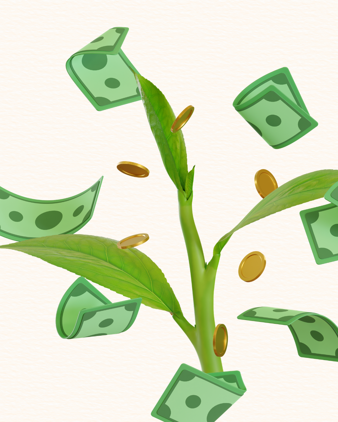 green and beige modern mutual funds investment guide instagram post